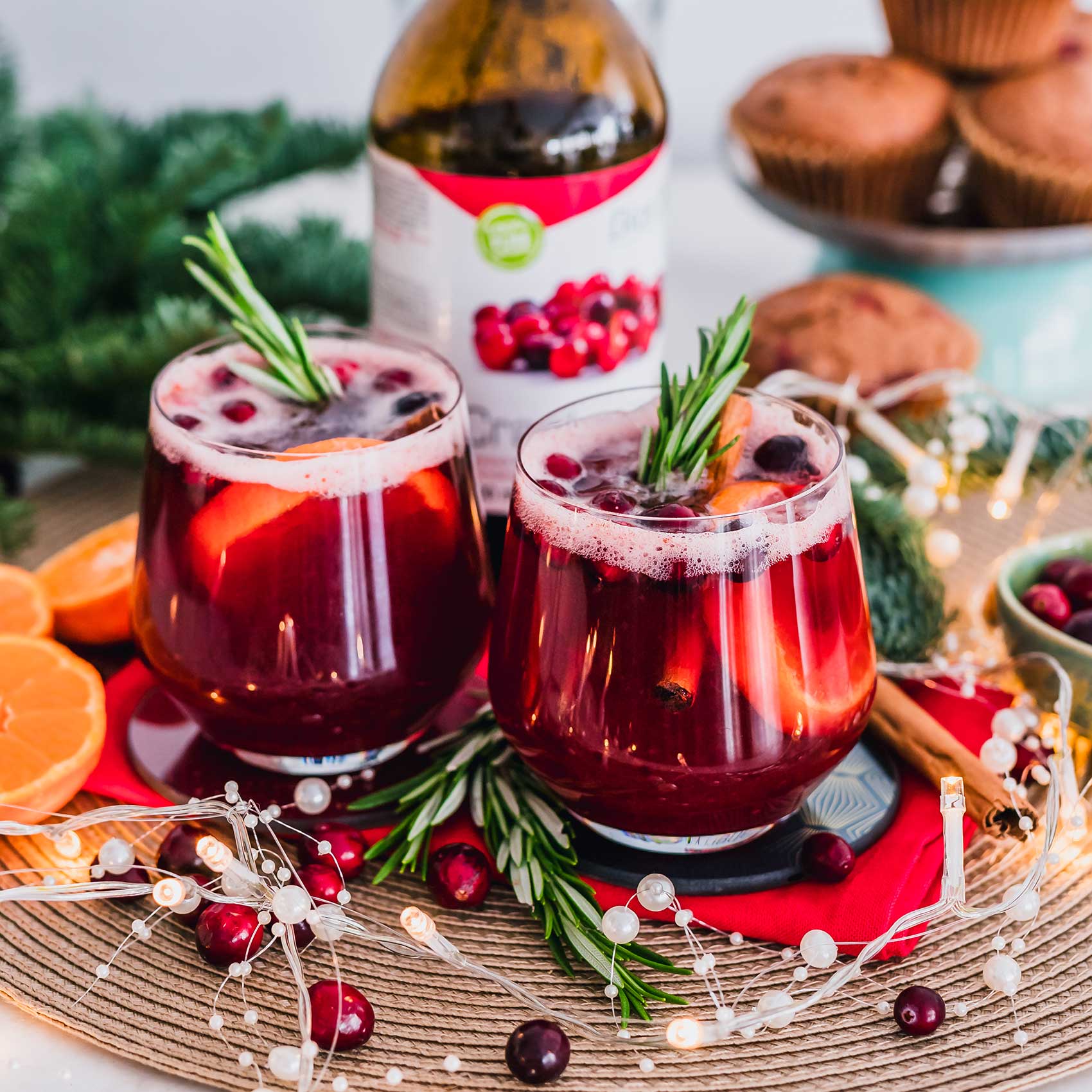 Cranberry Christmas Mocktail 